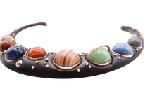 Load image into Gallery viewer, Stone Solar System Walnut Collar
