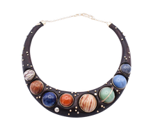 Load image into Gallery viewer, Stone Solar System Walnut Collar
