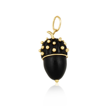Load image into Gallery viewer, Ebony Acorn Pendants
