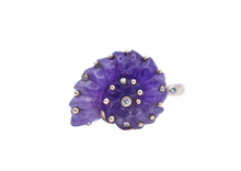 Load image into Gallery viewer, Amethyst Ammonite Ring
