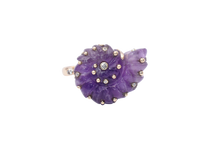 Load image into Gallery viewer, Amethyst Ammonite Ring
