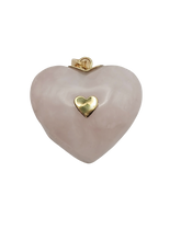 Load image into Gallery viewer, Rose Quartz Carved Heart Pendant
