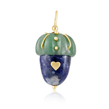 Load image into Gallery viewer, Carved Stone Acorn Pendants
