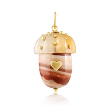 Load image into Gallery viewer, Carved Stone Acorn Pendants
