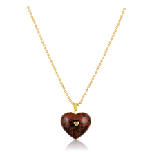 Load image into Gallery viewer, Carved Stone Stitched Heart Pendants
