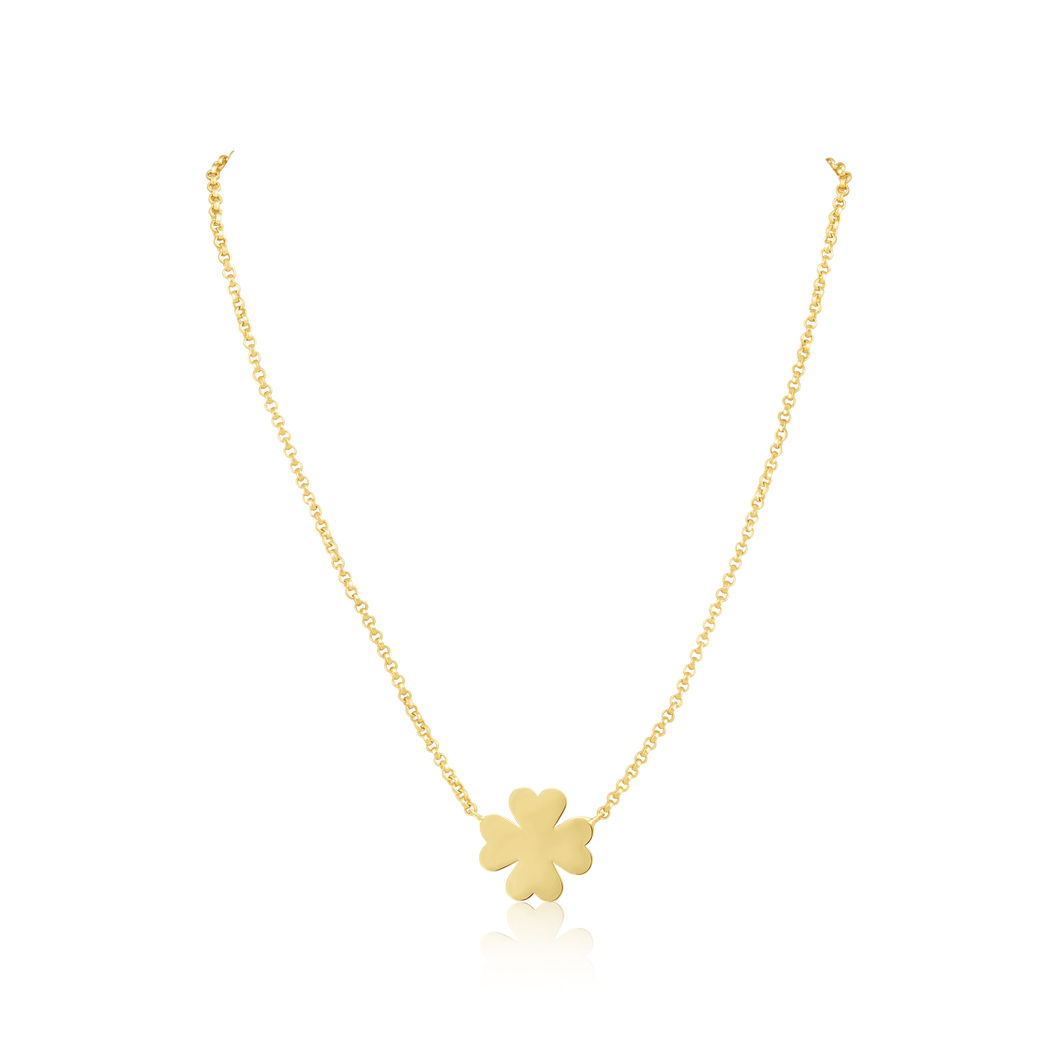 14k Gold Single Charm Necklace