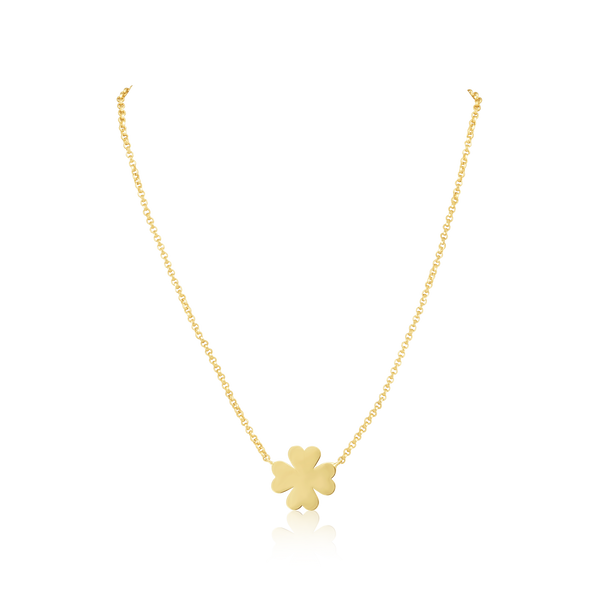 14k Gold Single Charm Necklace
