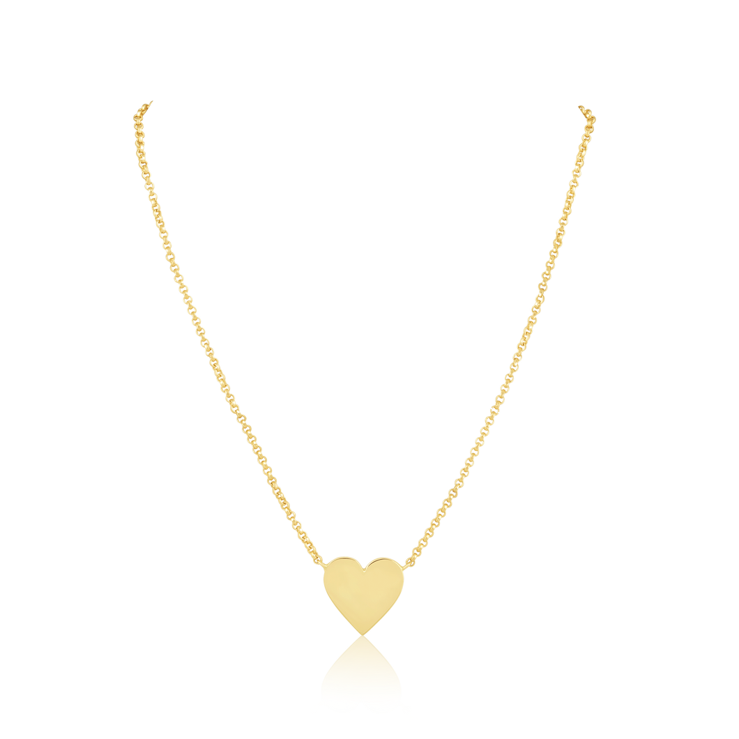 14k Gold Single Charm Necklace