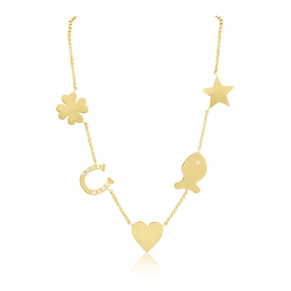 Cece 5-Charm Necklace