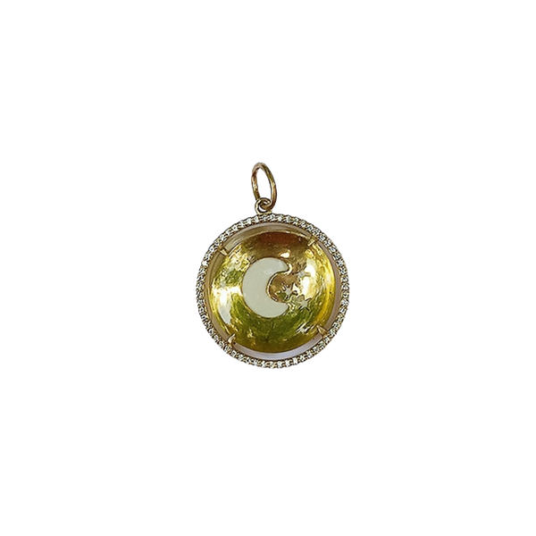 Citrine Moon Pendant