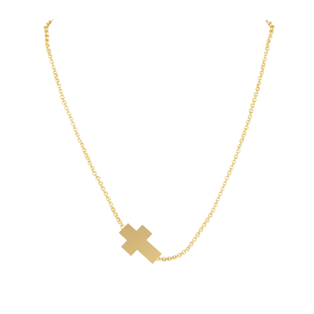 14k Gold Single Charm Necklace