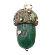 Load image into Gallery viewer, Carved Stone Acorn Pendants
