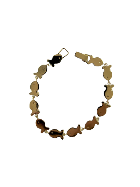 Small Gold Fish Bracelet