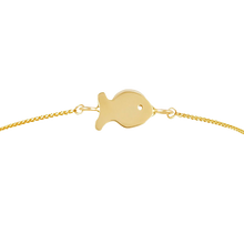 Load image into Gallery viewer, Gold Small Fish Friendship Bracelet
