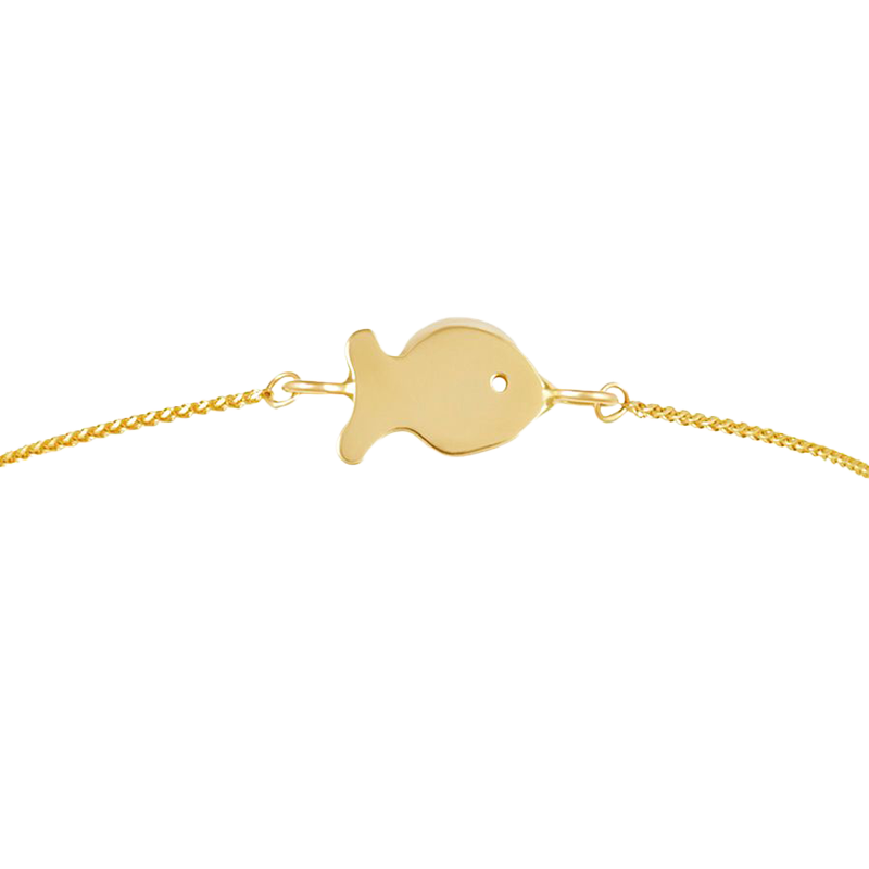 Gold Small Fish Friendship Bracelet