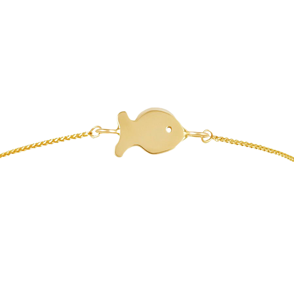 Gold Small Fish Friendship Bracelet