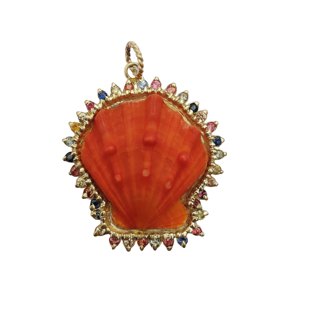 BR184 - Orange Halo Shell – CCWW Designs