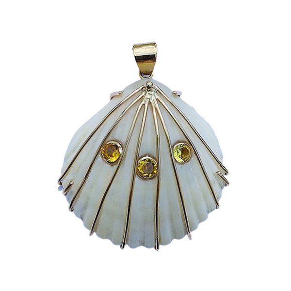 br204 - Scallop Shell - White