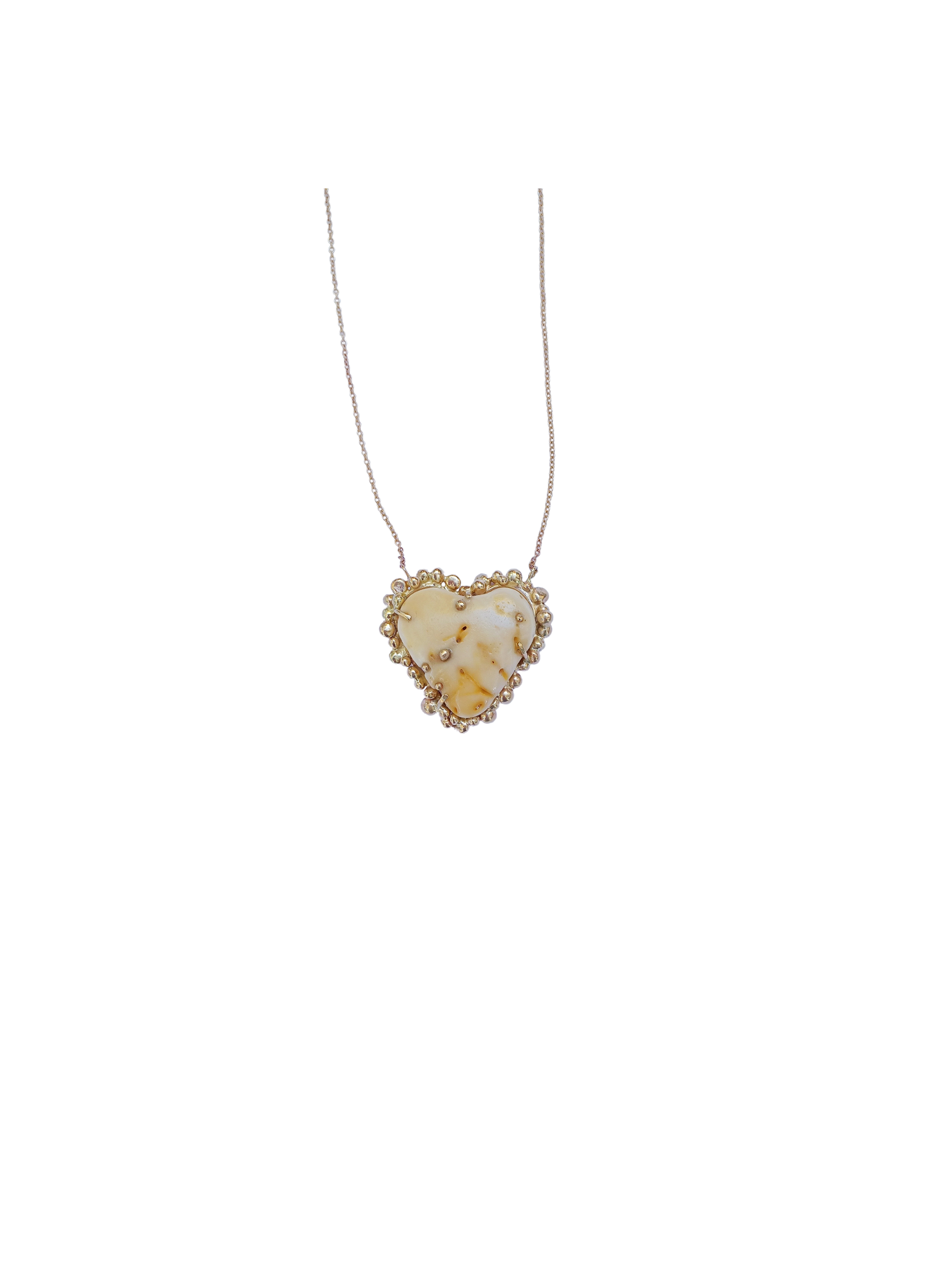 Gold Heart Shell Necklace – CCWW Designs