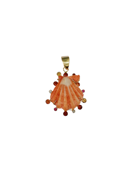 Br345- Orange Halo Lions Paw