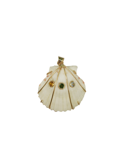 3 Stone White Shell