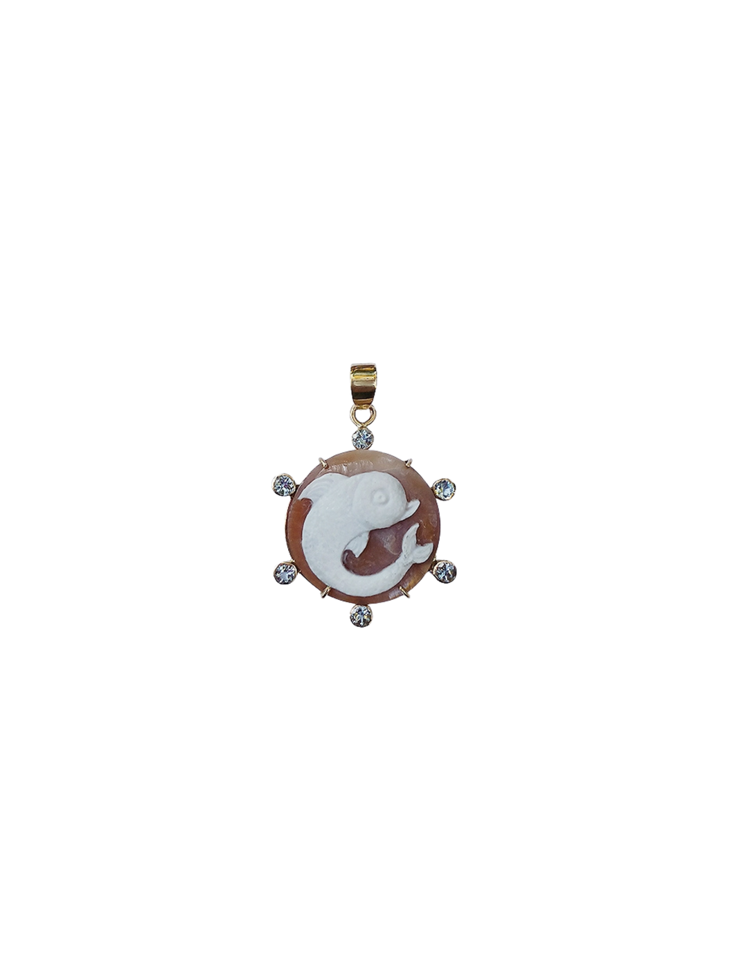 Br421- Round Fish Cameo