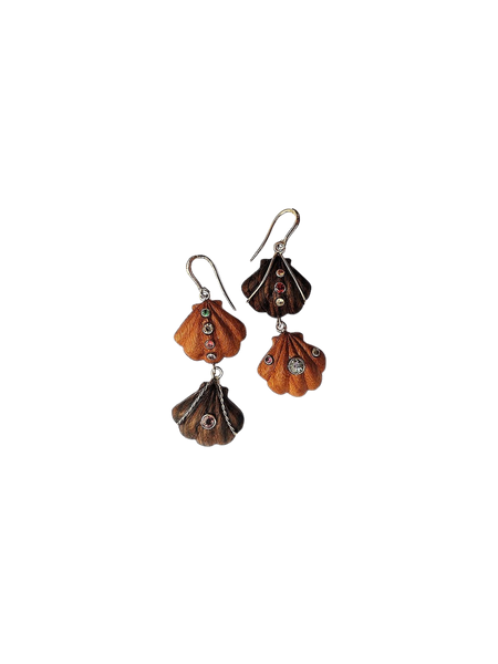 2 Tier Shell Earrings