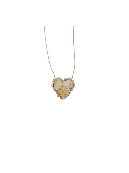 Gold Heart Shell Necklace