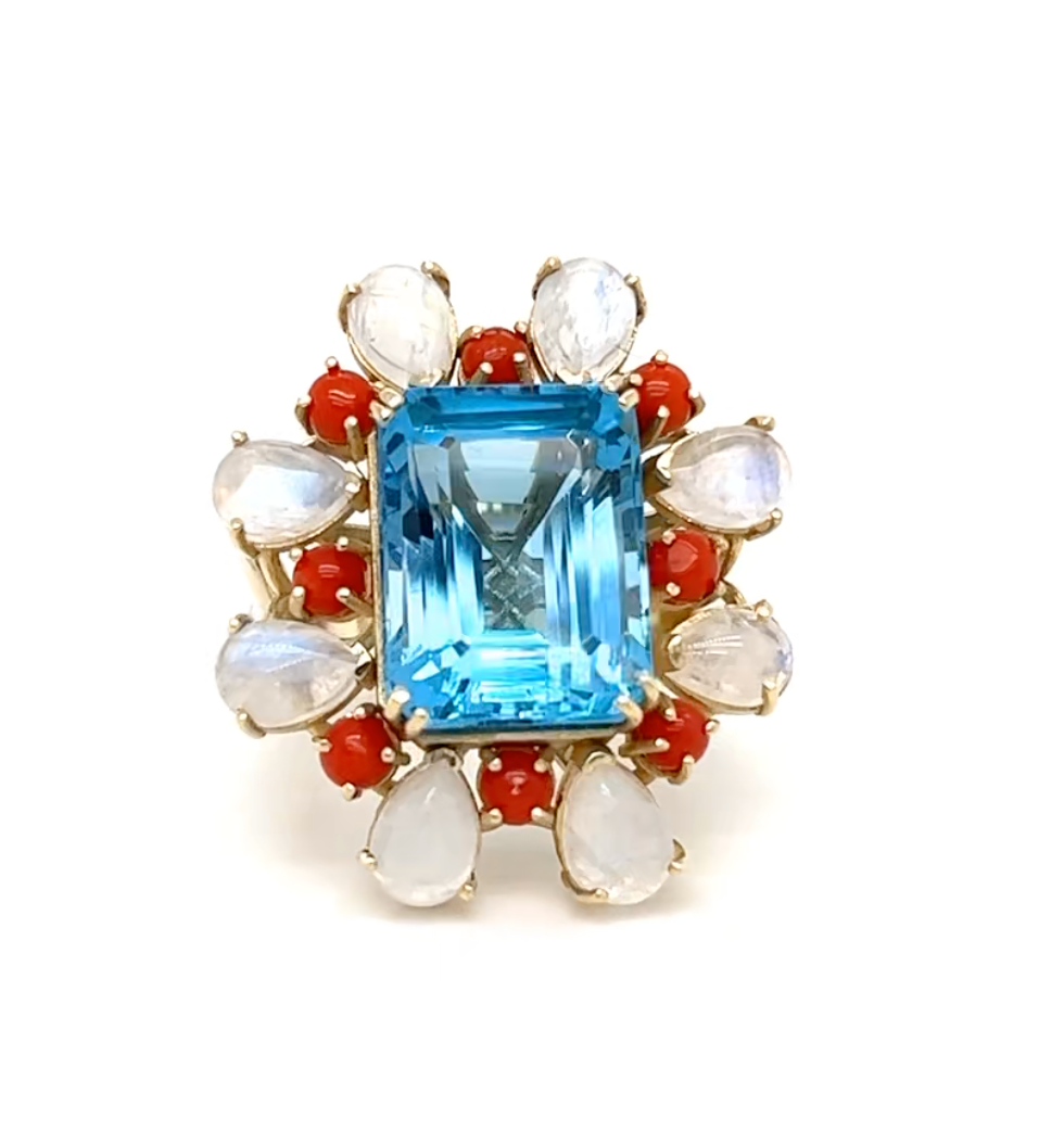 br307- Red White and Blue Ring