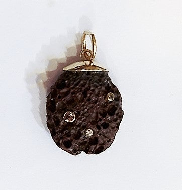 Br409- Lava Rock Pendant